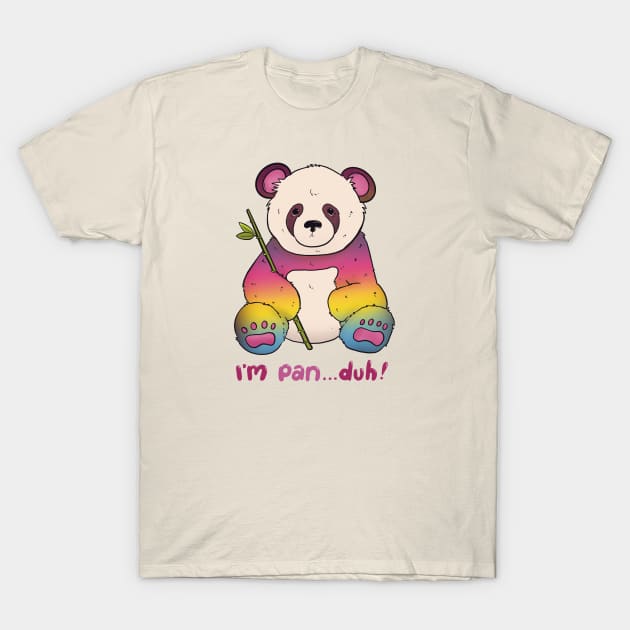 Pan Pride Panda T-Shirt by Liberal Jane Illustration